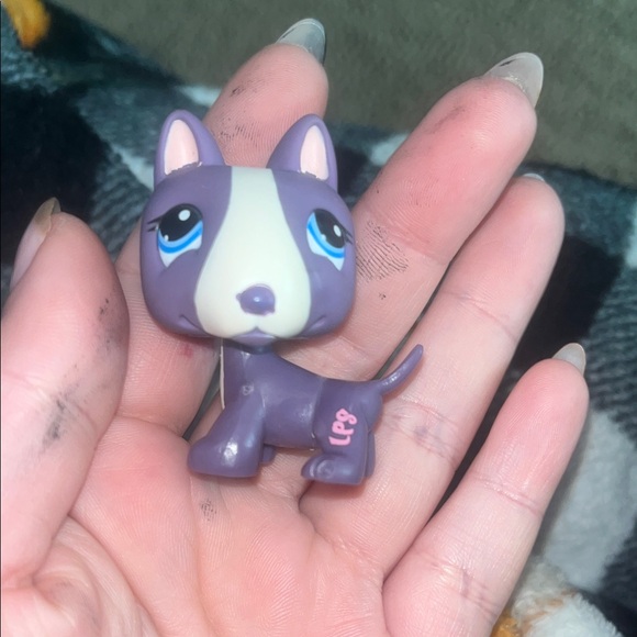 Y2K Littlest Pet Shop #2448 Bull Terrier Dog Figure - Picture 1 of 4